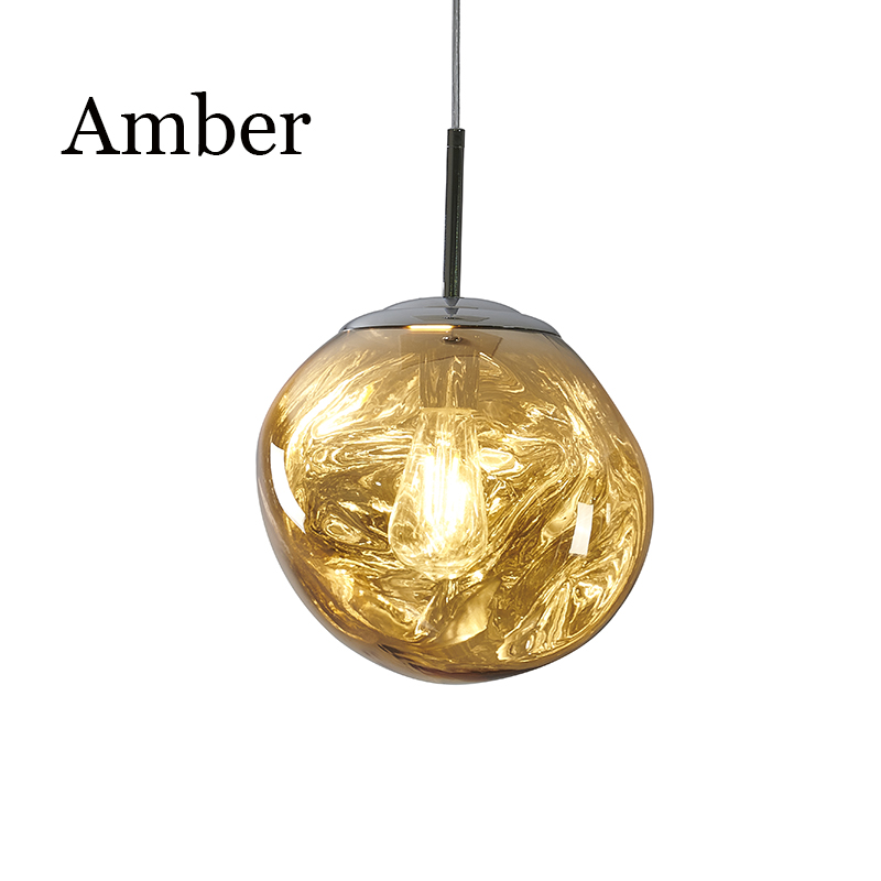 Nordisk lava led-pendellampa modern lampa pvc-belysning vardagsrumslampor inomhusdekoration heminredning loftkök hängande lampor: L / Gul