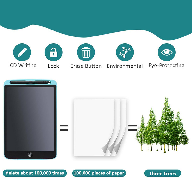 10.5Inch Electronic Drawing Board LCD Screen Writing Tablet Digital Graphic Drawing Tablets Electronic Handwriting Pad Board+Pen