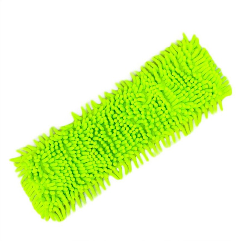 Coral Household Flat Mop Microfiber Dust Cleaning Pad Mop Head Replacement cleaning tools: green