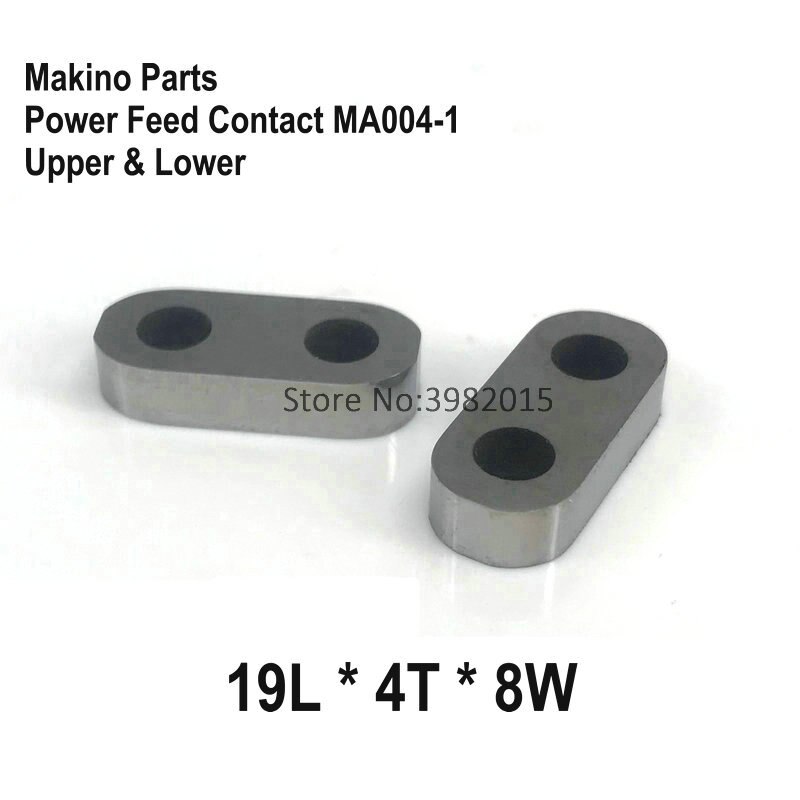 Makino Onderdelen Power Feed Contact 19L * 4T * 8W Tungsten Carbide N004 Originele Code