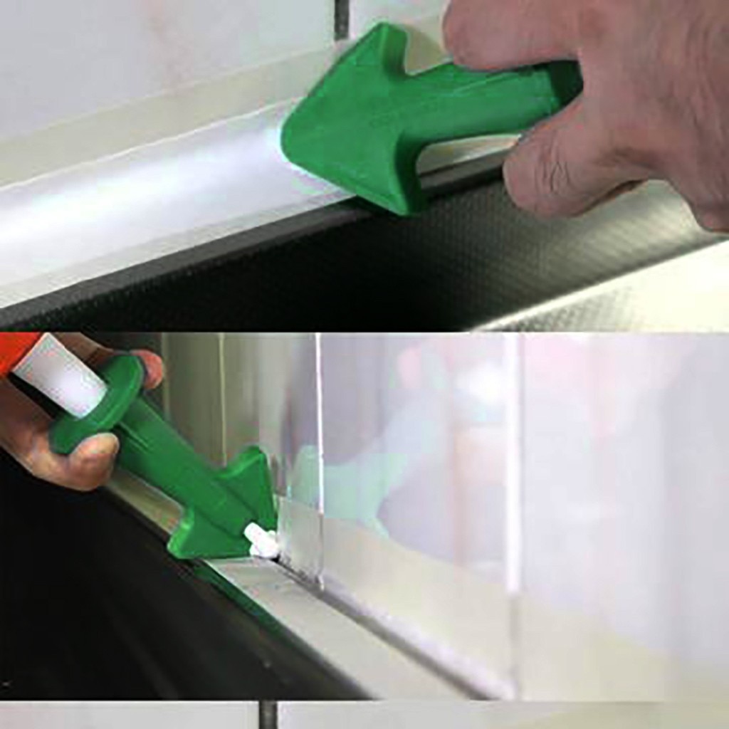 3pc Glass Cement Scraper Tool Rubber Caulking Sealant Finishing Grout Floor Cleaning Tile Dirt Tool Caulking Finishing Sealant