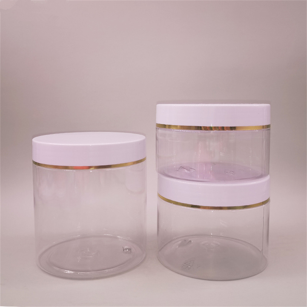Contenedores de plástico con tapas, frascos de viaje de boca ancha, botella de loción, cajas para crema facial, maquillaje, pasta para el cuidado del cabello, 12x200-500ml: Caqui oscuro / 5 ml