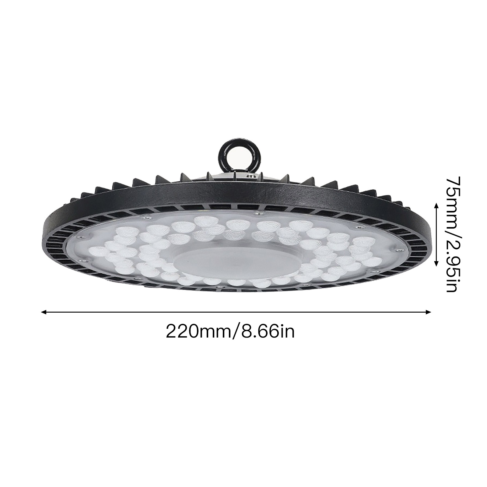 Led High Bay Light UFO Lamp 100W 150W 200W Waterproof Industrial Lighting Garage Warehouse Market Ceiling 220V: 100W