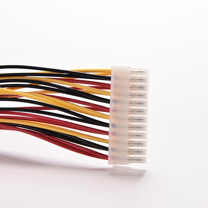 30CM ATX 24 broches mâle à 24Pin femelle câble d'extension d'alimentation interne PC PSU TW fil de connecteur d'alimentation