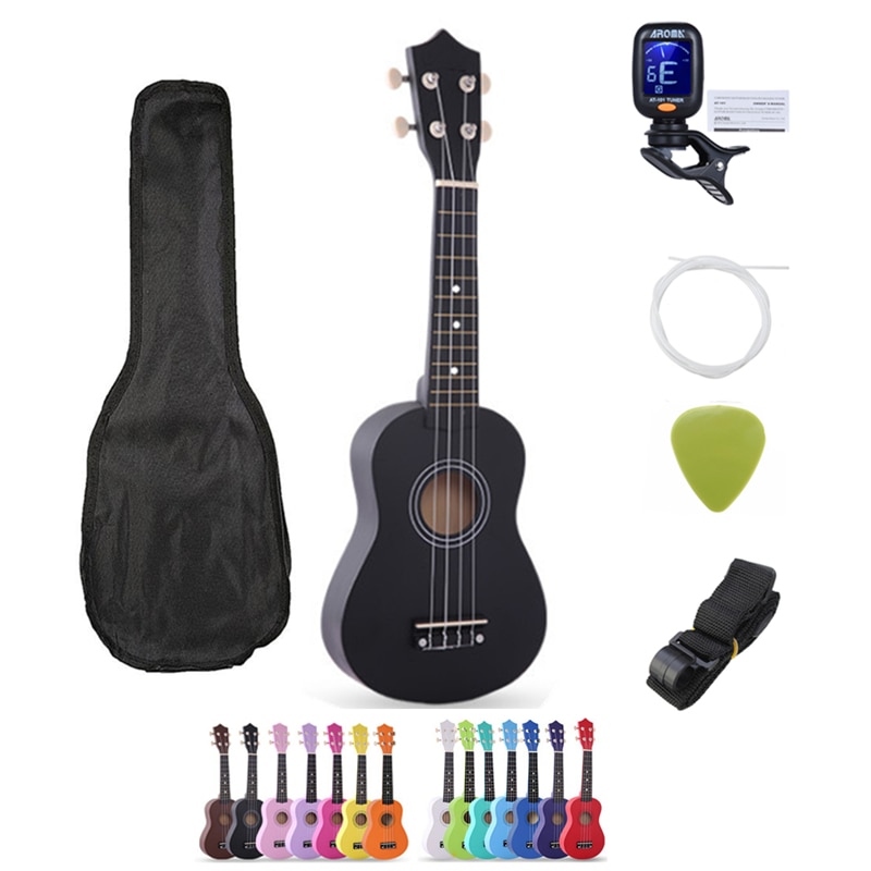 Sevenangel Ukulele 21 Inch Kinderen Ukelele Sopraan 4 Strings Hawaiian Sparren Basswood Gitaar Uke Kids Muziek Instrument