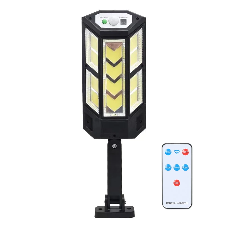 Nieuwste led-lampen op zonne-energie , 9900lm buitenlampen op zonne-energie met bewegingssensor, 4 standen, waterdicht ,  ip65 tuinlampen op zonne-energie voor op straat of in de tuin.: Warm wit