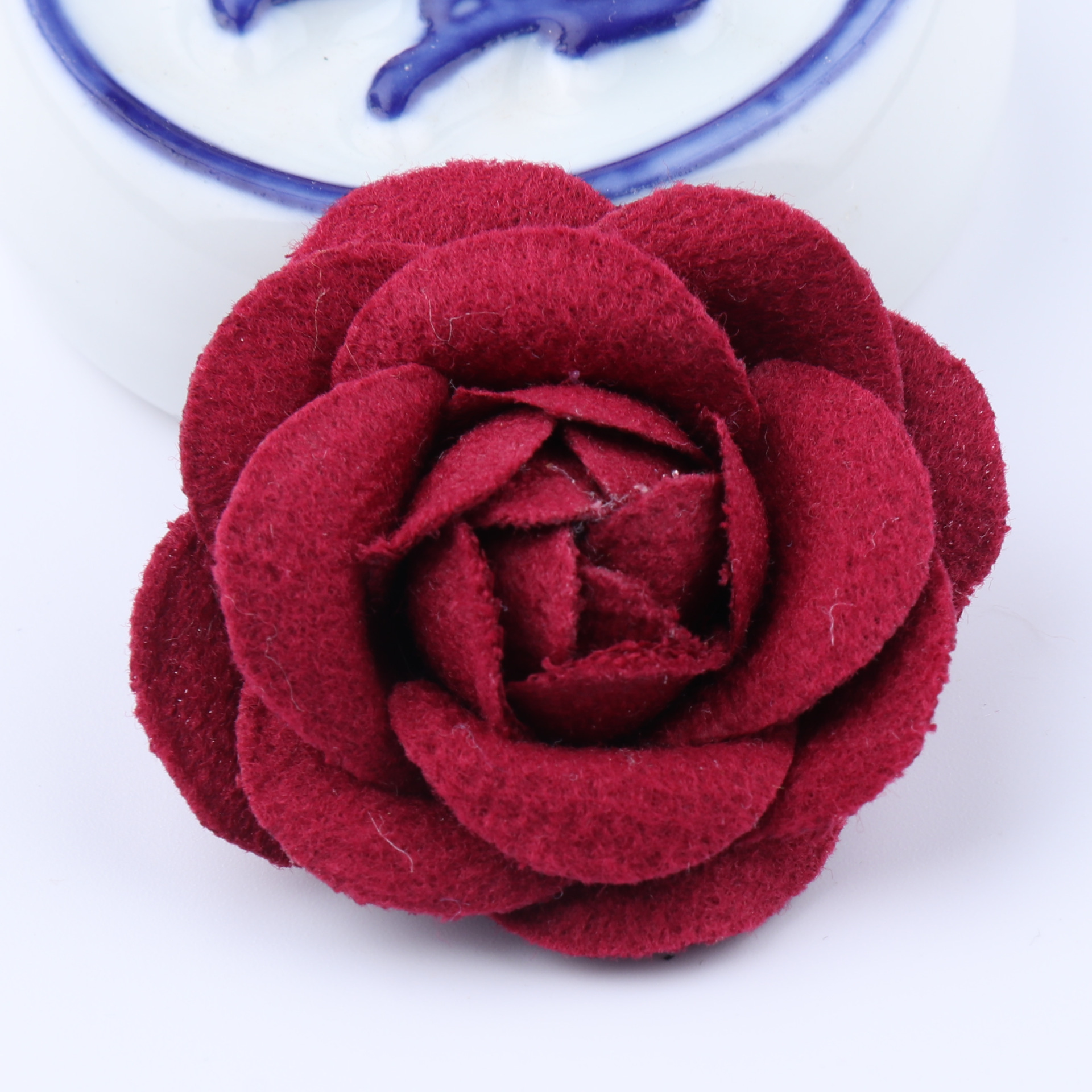 5x Kunstige Blomster 4cm - Rose Hoveder DIY til Hårpynt og Sløjfer
