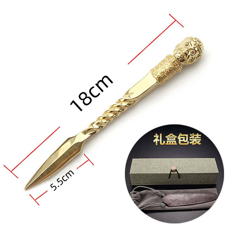 Einfache Gold Tee Messer Tee Nadel Zeremonie Verdickung aufbringen Chinesischen Tee Cutter Tee Kegel Spezielle EinfüGen Te Matcha Teegeschirr DF50C: Stil 1
