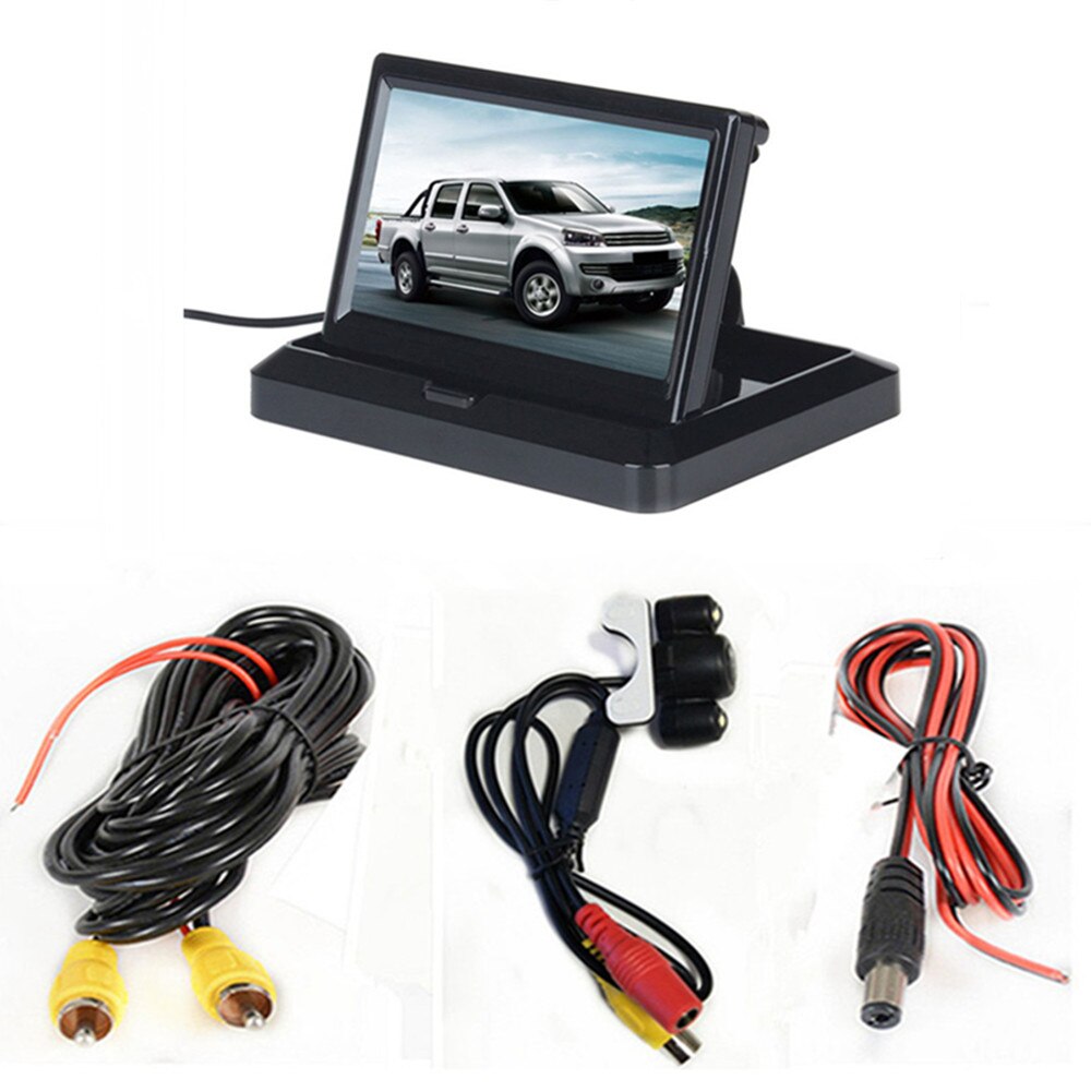 5 &quot;TFT LCD HD800 * 480 Scherm Auto monitor Achteruitrijcamera parking monitor Opvouwbaar + Bedrade of Draadloze Achteruitrijcamera camera Optionele: With wired camera03
