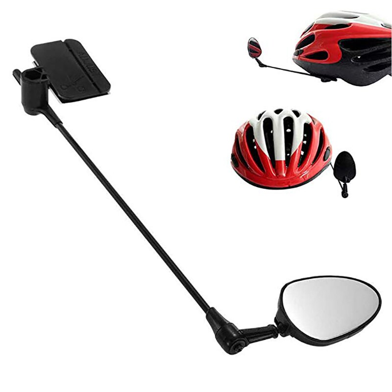 45x30mm Black Univesal Bike Helmet Mirror Adjustable Road Bicycle Rear View Mirror Motorcycle Helmet: Default Title