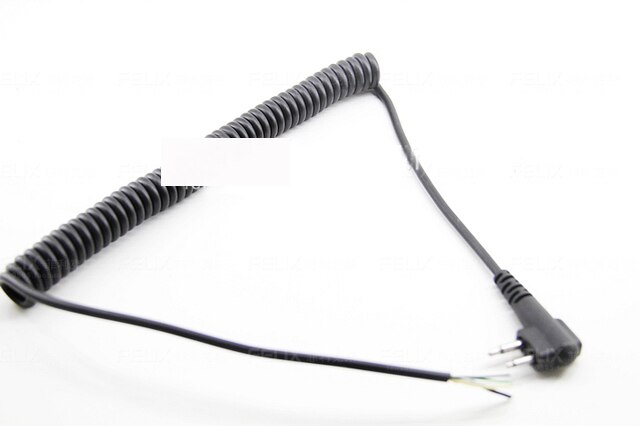10 pz 2 spillo 4 Fili oratore Mic Cavo di Spalla Maniglia di Ricambio cavo per Motorola Due-modo Radio CP100 CP150 CP200 VHF/UH