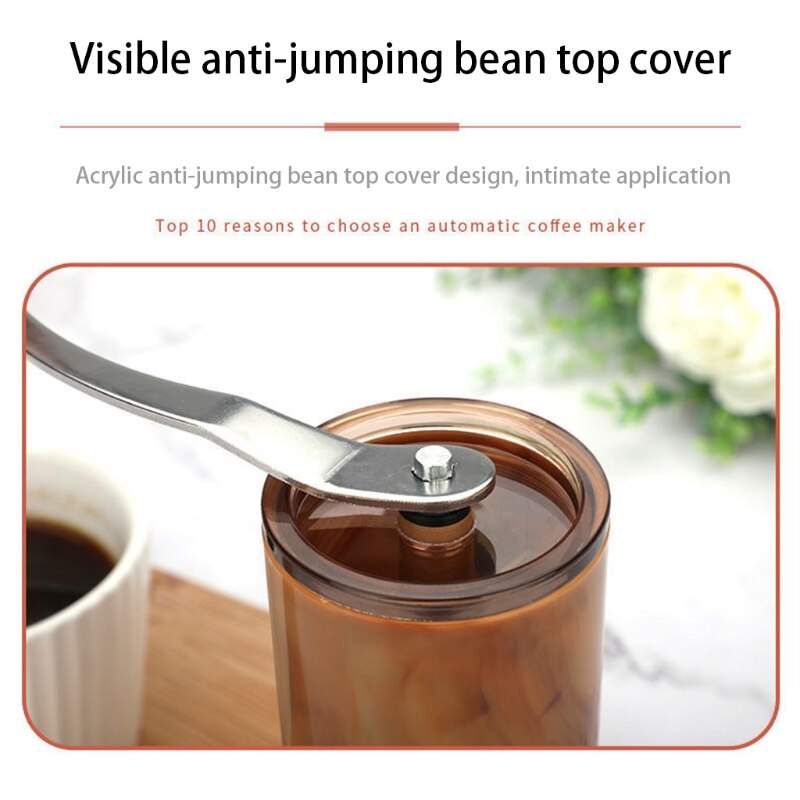 Handmatige Koffiemolens Met Keramische Conische Rvs Handvat Crank Mill Voor Drip Koffie Espresso Franse Pers