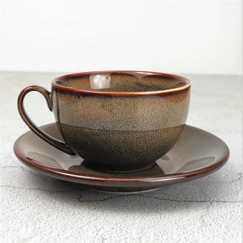 250ML fine bone china Coffee Cup and Saucer funny Japanese-style Coffee Mug Cafe Espresso Cup Ceramic Tea Cup: 1