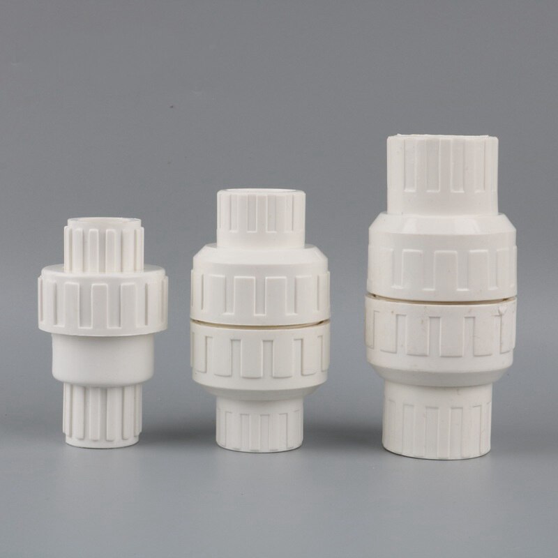 1pc Check Valve PVC Pipe Fittings Plumbing System Part 20/25/32mm Pipe Connector
