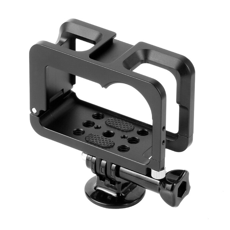 Camerabehuizing met adapter, aluminiumlegering frame compatibel met dji osmo action camera beschermbeugel