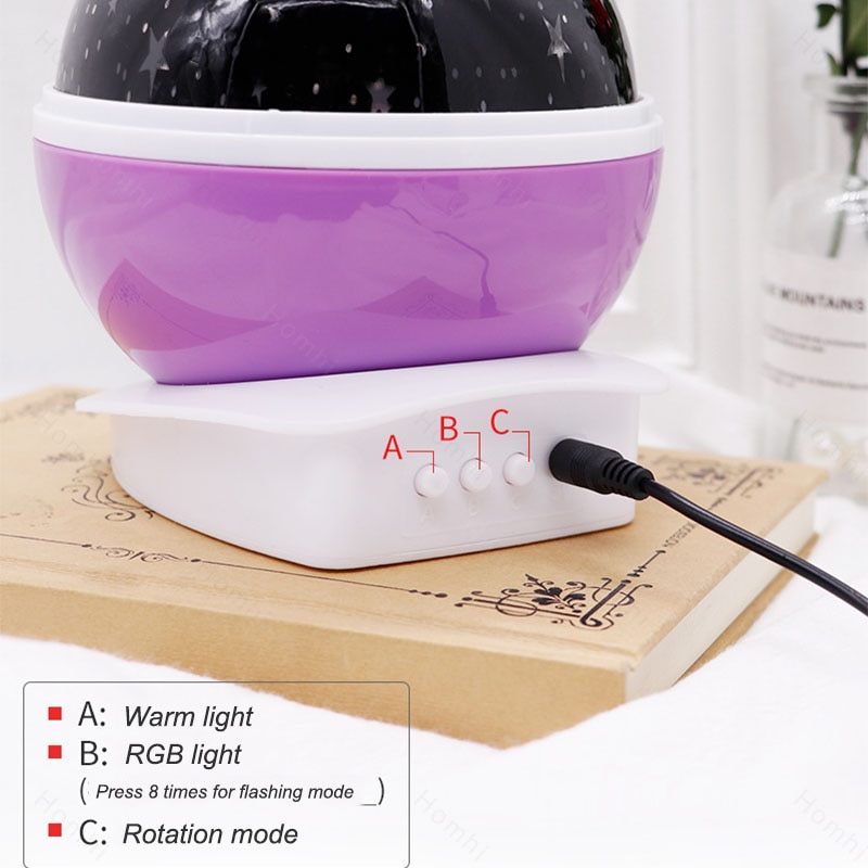 Nachtlampje Projector Veilleuse Enfant Eenhoorn Lamp Star Sky Lampka Nocna Dla Dzieci Baby Newyear Cosmos Sky Voor Kinderen