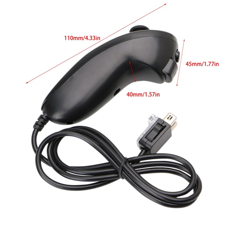5pcs NUNCHUCK NUNCHUK CONTROLLER REMOTE FOR NINTENDO Wii black nunchunk remote controller usb port