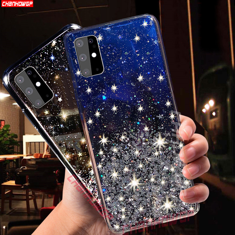 Voor Samsung Galaxy A51 Case Bling Glitter Soft Tpu Back Cover Voor Samsung Galaxy A71 A81 A91 Sm A515F A717F een 51 71 Pailletten Case