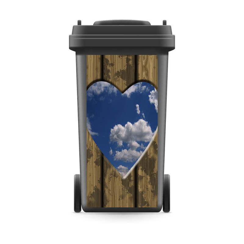 DIY Modern Adhesive Removable Waterproof Sticker Decals Rubbish Bin Sticker Kitchen Accessories 120liter 240liter: 3 / 31x70cm(For120liter)