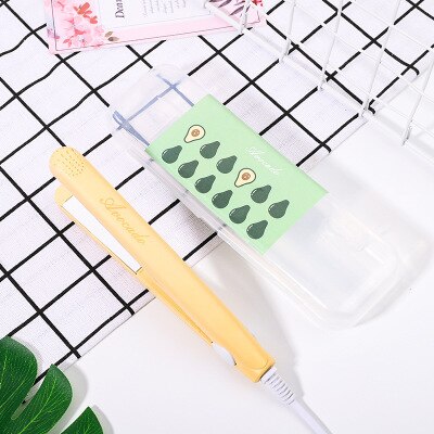 Mini fer à lisser électrique en céramique avec prise européenne,bigoudi, outils de mise en plis avec papillote, ,: NYG-beige