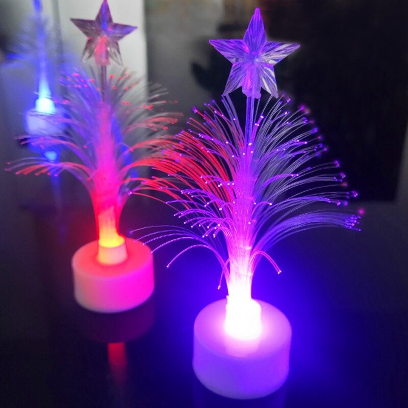 Tragbare weihnachtsbaumlampe für kinder mit wechselnden farben, stimmungslampe, nachtlicht aus kunststoff