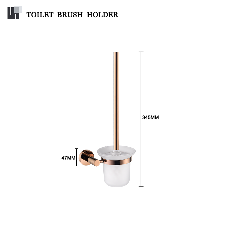 Rose Gold Wall Mounted Bathrobe Hook Paper Towel Holder Towel Ring Towel Rack Cup Holder Toilet Brush Bathroom Accessories: Dark Grey