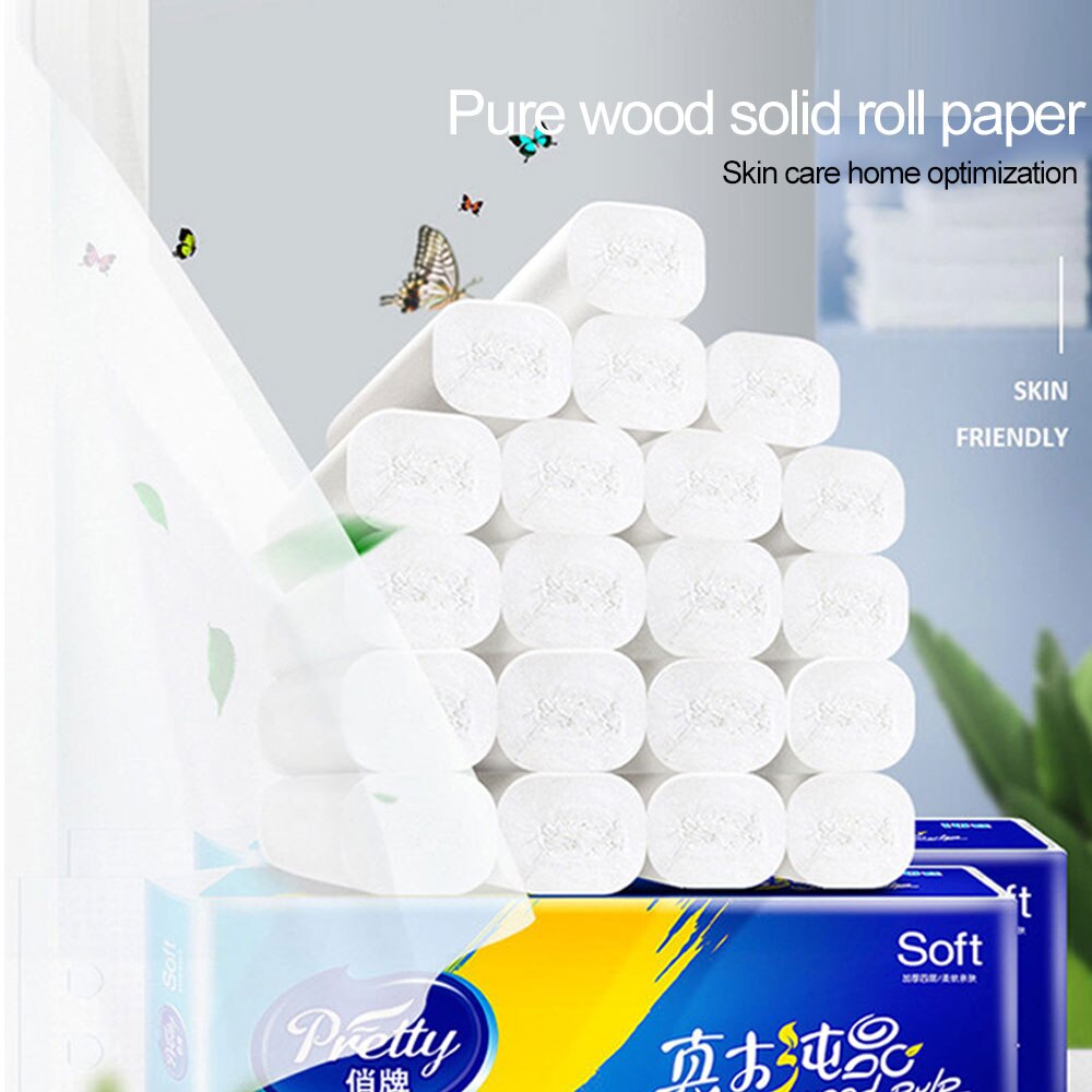 Wit Toiletpapier Wc Roll Tissue Roll Pack Van 10 4Ply Papieren Handdoeken Tissue Huishouden Toiletpapier Toiletpapier Papieren