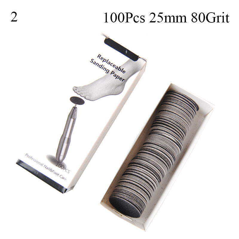 Papier de verre de remplacement pour râpe à pied, 100 pièces, outil de pédicure, peau morte: Or