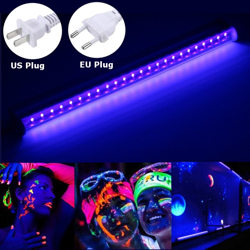 5W 30Cm Uv Verlichting Buis Led Ultraviolet Lamp Blacklight 395NM Stage Licht Voor Bar Party Club Dj AC85-265V