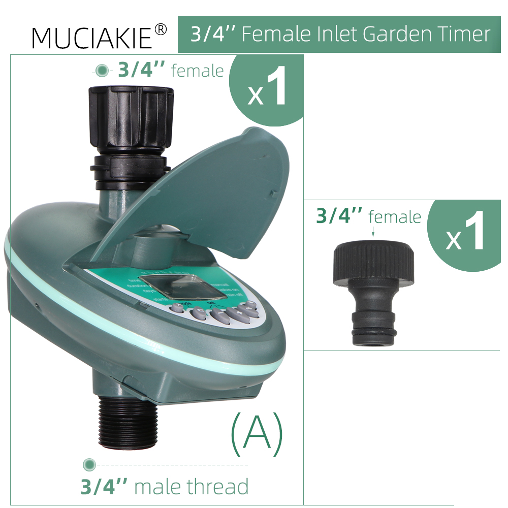 Programmable Water Timer High Intelligence Drip Irrigation Greenhouse Electronic Automatic Irrigator Controller System: Red