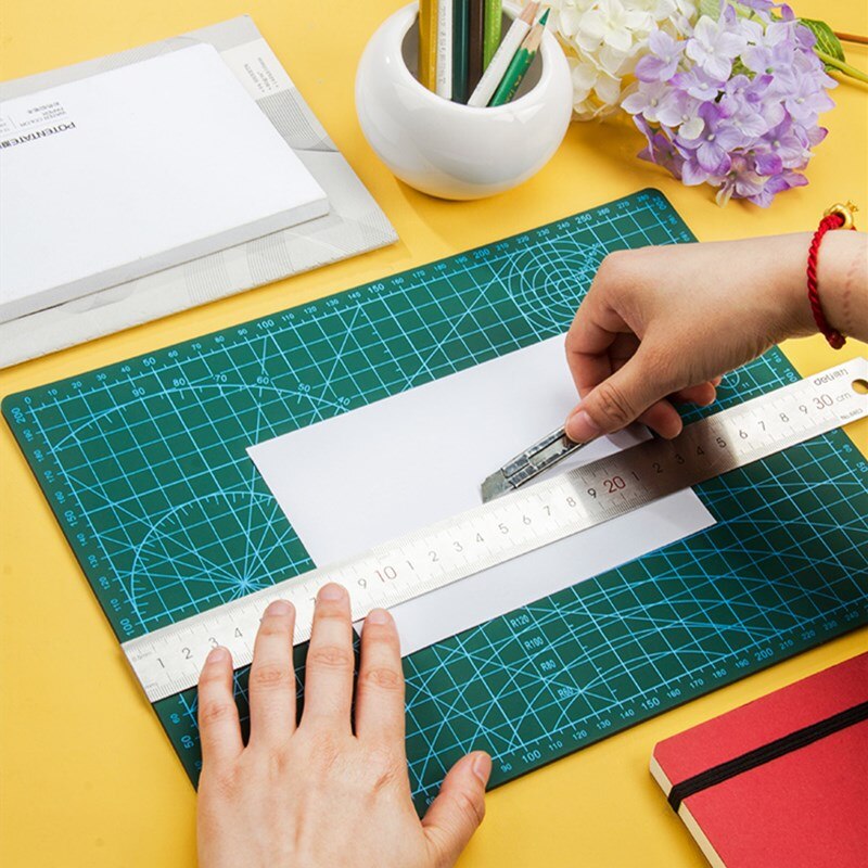 Large paper cutting pad A3/A4 children's cutting pad with scale compound PVC non-marking cutting pad mouse pad