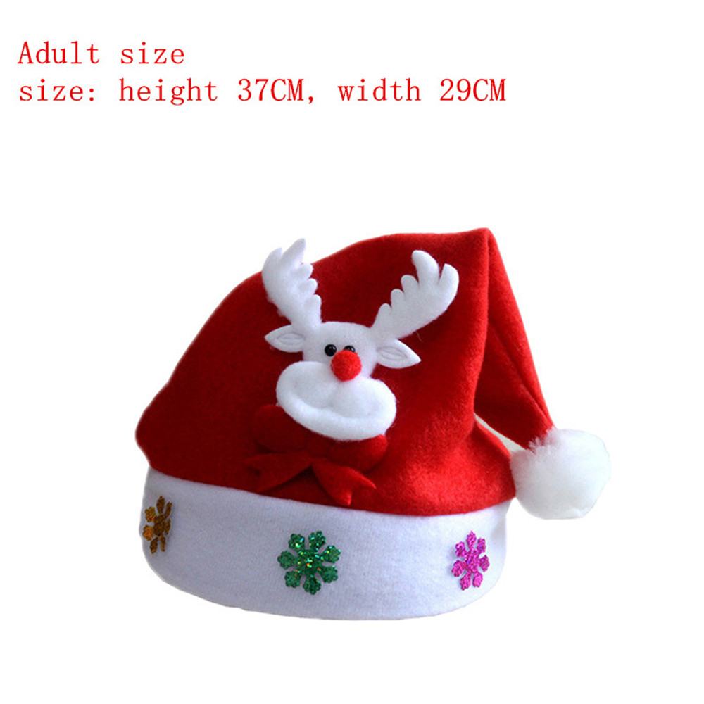 Cosplay Kids Adult LED Kerstmuts Kerstman Rendier Sneeuwpop Xmas Cap bonnet de noel adulte kerstman hoed