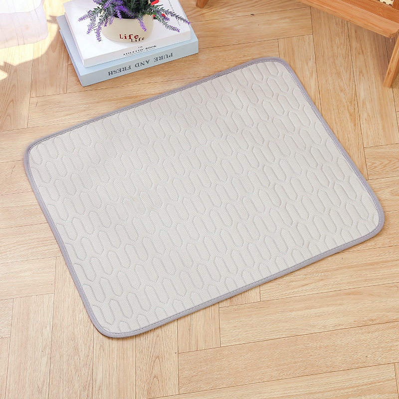 UPGRADED ICE-COOl MODEL Summer Pet Cooling Mat Pad And Sleeping Pad Bed for Small, Medium, and Large Cats & Dogs: S / GRAY