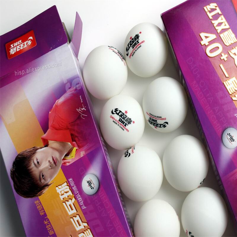 Original DHS one star dual 40+ table tennis ball material Seamed balls total 20 balls for ping pong game