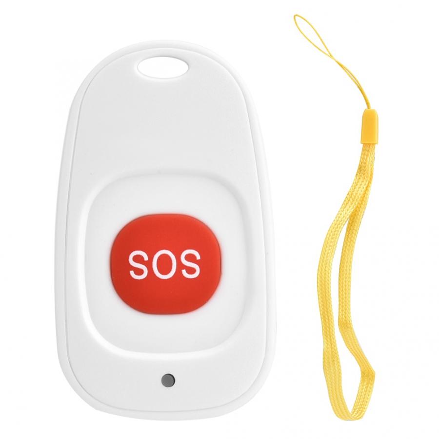 Trådløs sos nødknap alarm hjem tyverialarm sensor 433 mhz panik knap: Rød