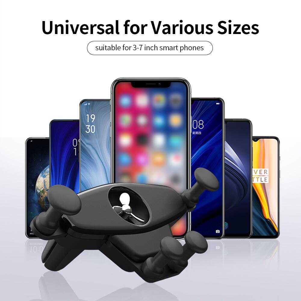 Car Mount Holder For Mobile Phone Stent with Propeller Rotation Aromatherapy Universal Phone Holder for Various Phone Sizes