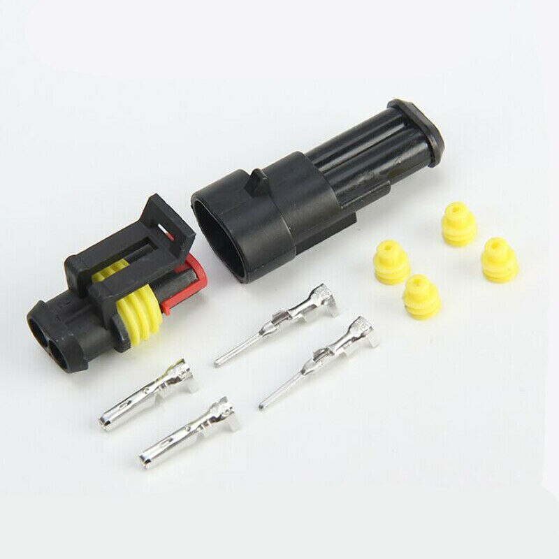 10 X 2/3/4Pin Plug Terminal Wire Connector Sealed Waterproof Electrical Car SUV Motorbikes Boats, Jet Ski