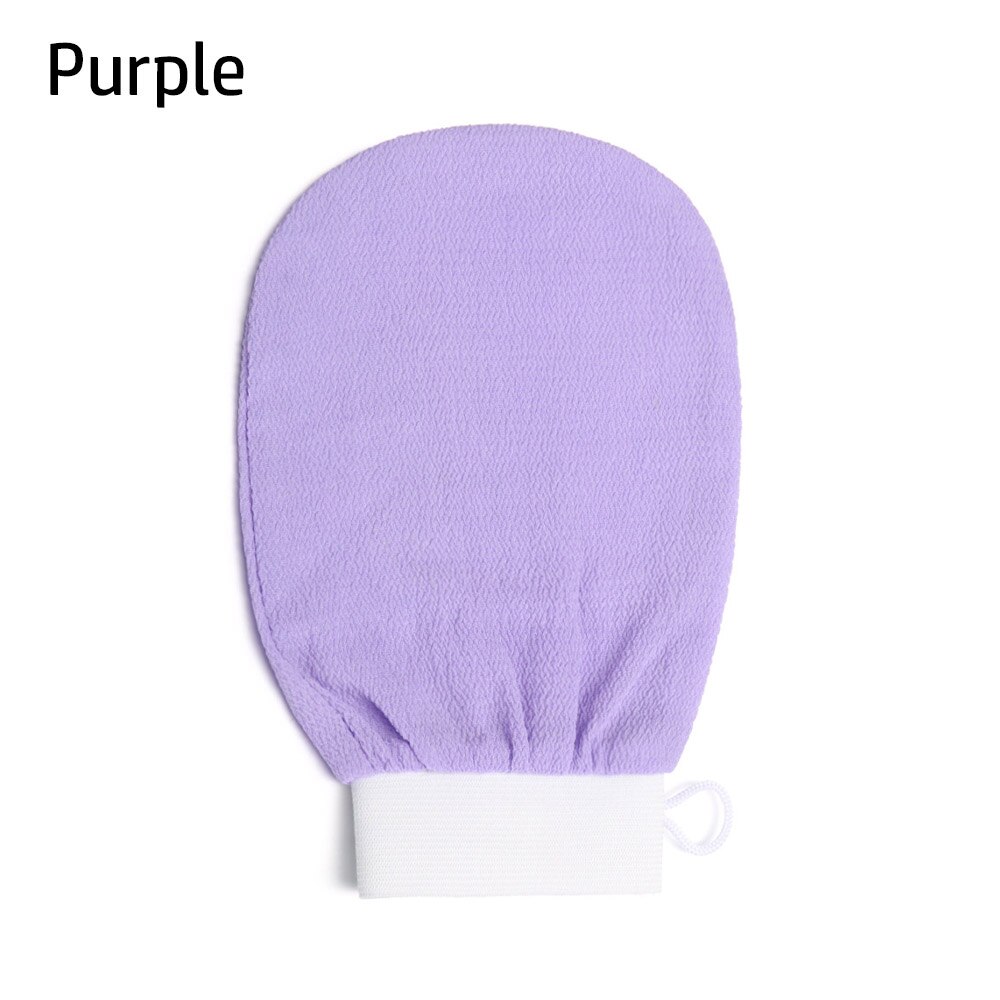 Manopla Exfoliante para Hammam marroquí, guante Exfoliante para la preparación de la ducha, duradero, para masaje corporal y Facial, 1 ud.: A purple