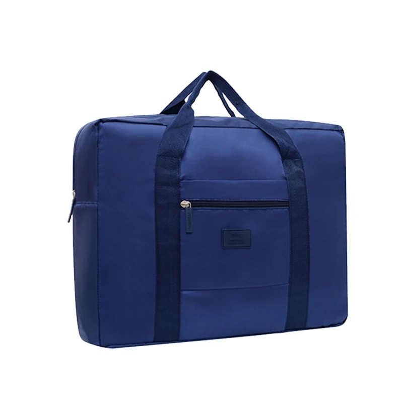 Leichte, faltbare Reisetasche: Unisex-Tragetasche für Wochenende und Übernachtung: Tiefe Blau