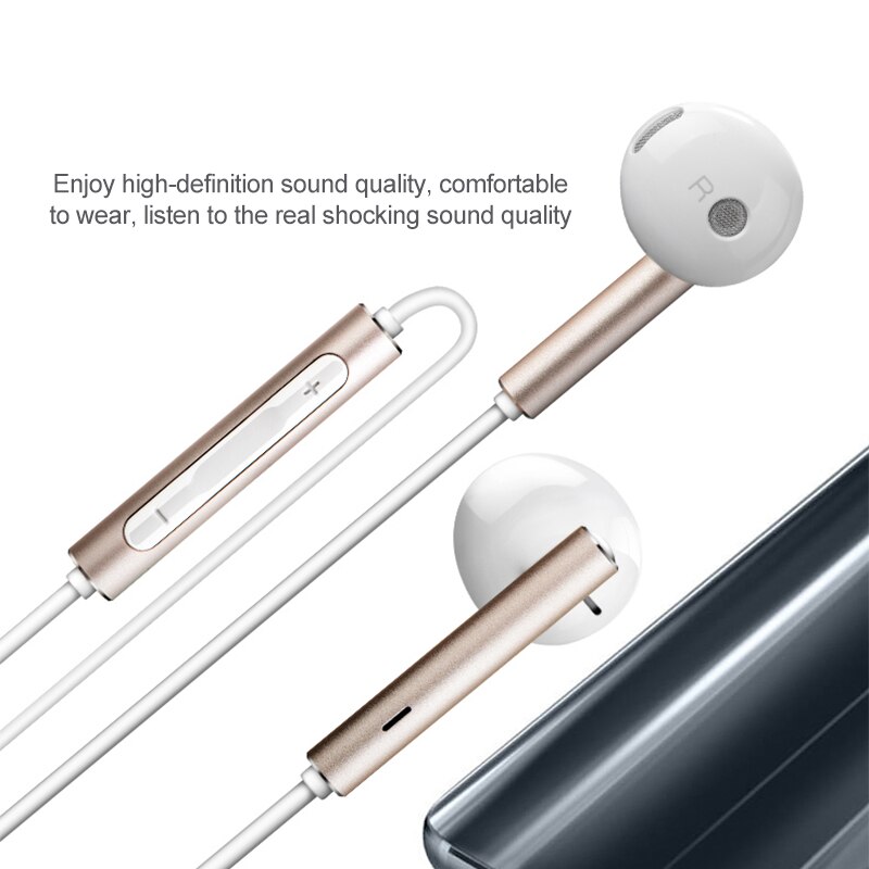 Huawei original  am116 øretelefon mikrofon 3.5mm headset til  p8 p9 p10 p20 pro mate 7 8 9 10 20 pro 20x honor 7 8 v8
