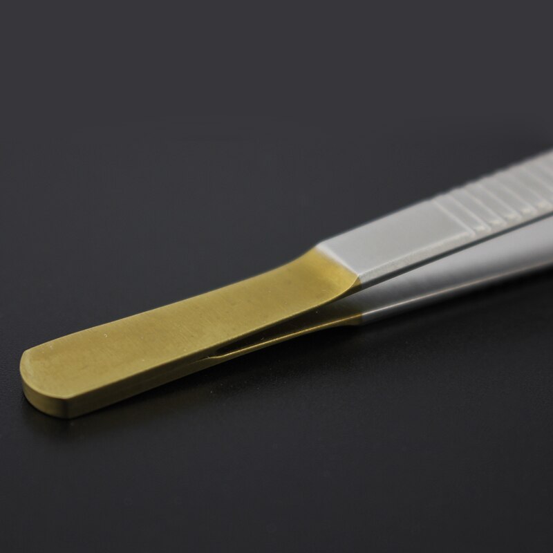 1Pcs Micro Pincet Dubbel Ooglid Pincet Vet Pincet Cosmetische Pincet Plastic Pincet Micro Pincet Met Toothe