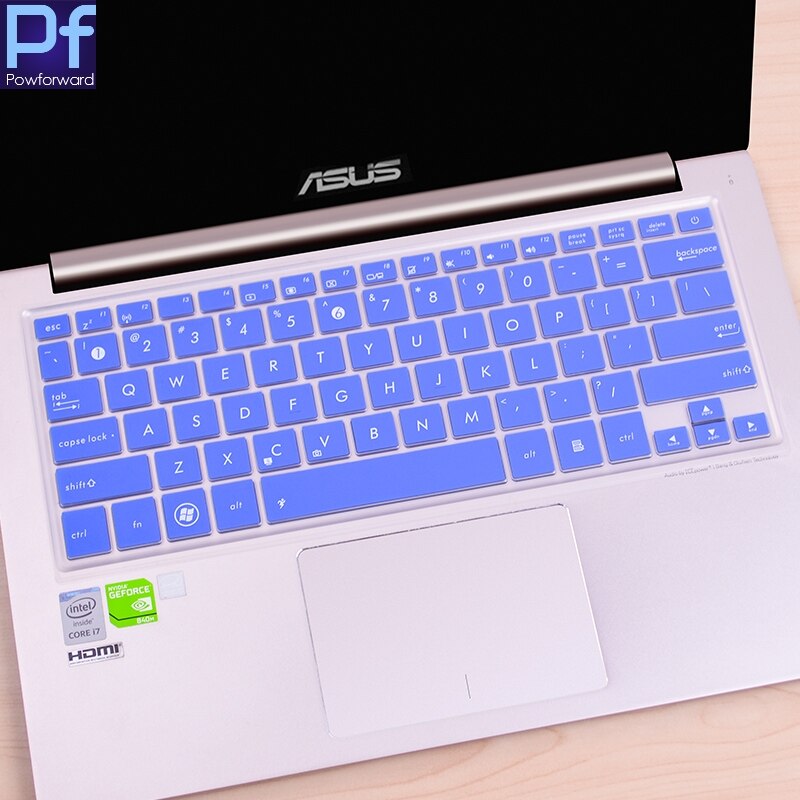 Silicone Keyboard Cover Protector for ASUS ZenBook UX300 UX300U UX300UA UX310 UX330 UX330U UX330UA UX330C UX305FA 13.3 Inch: blue
