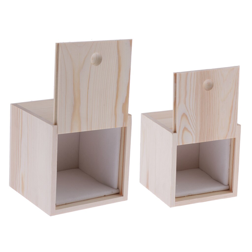 Wooden Box Doll Storage Case Carrying Holder with Lid for 18 inch, 24 inch BJD Dolls