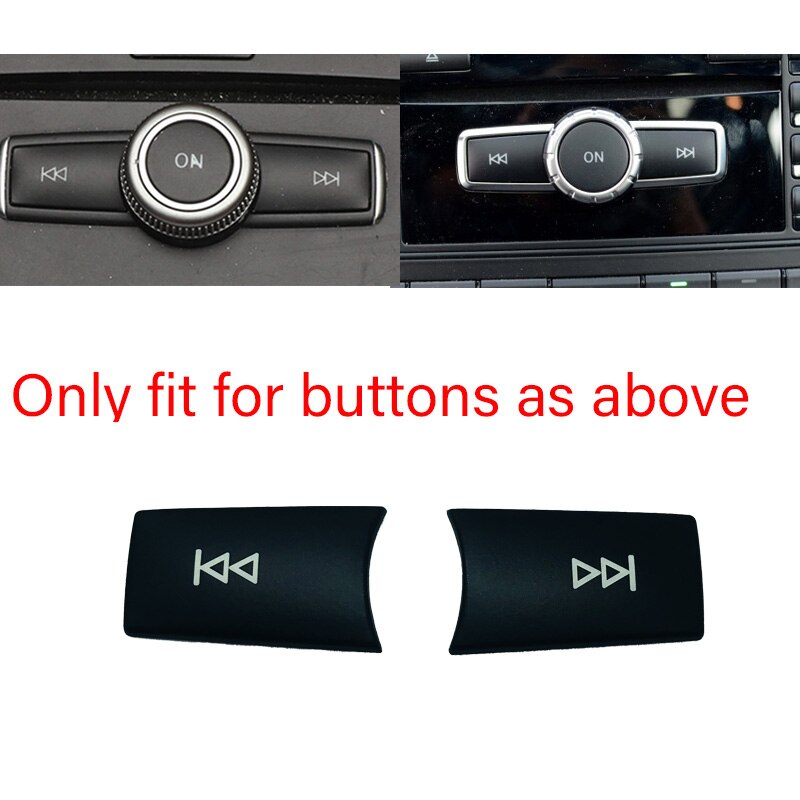 Garniture Bouton Volume Radio Voiture Pour Benz A B C E GLA CLA ML GL SLK - Accessoire Intérieur Silver