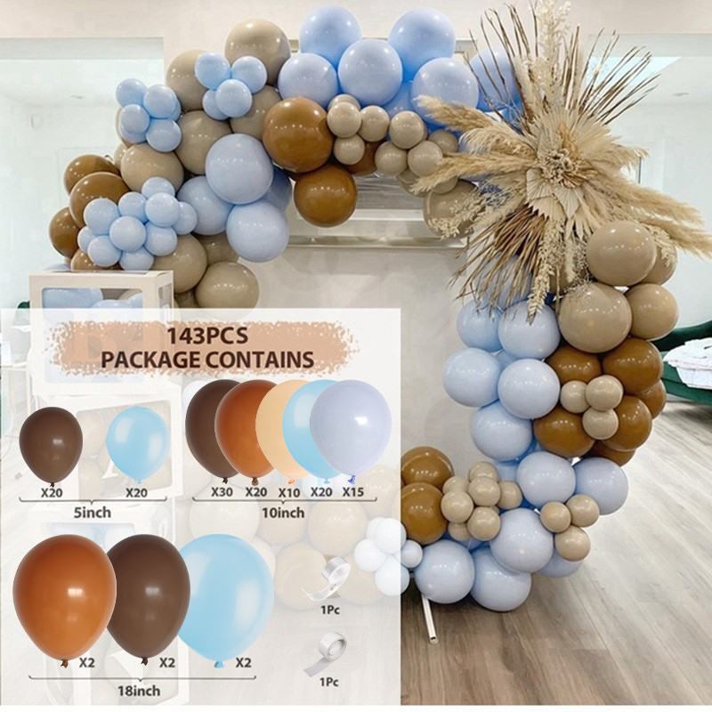 Kit de arco de guirnalda de Globos marrón café albaricoque, decoraciones para de cumpleaños y boda, suministros de Baby Shower para niños, Globos de látex: camouflage