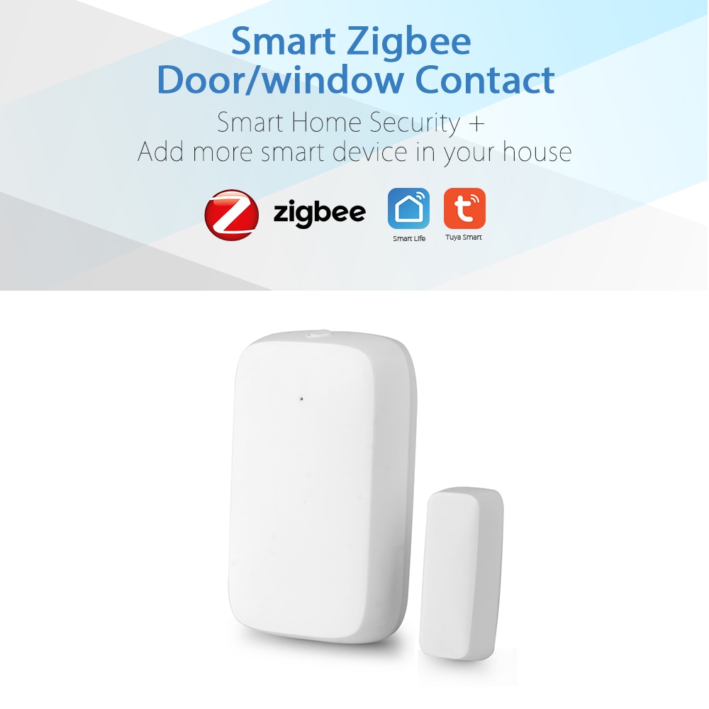ZigBee Door Sensor Tuya APP Control Door Window Opening Security Alarm Sensor Magnetic Switch Wireless Detector Smart Home