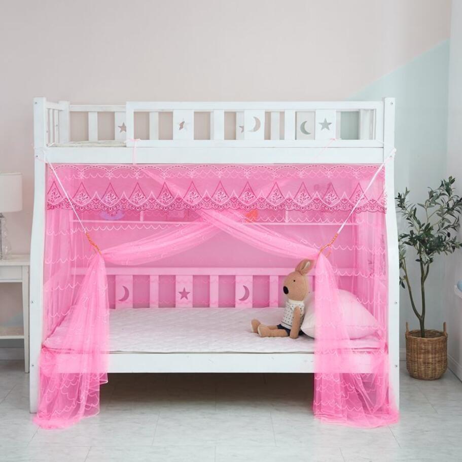 Neue Etagen Bett Moskito Net Kinderzimmer Sommer Anti-moskito Spitze Gaze Physikalische Mückenschutz kinder Bettwäsche f8419: 3 / 90x195cm