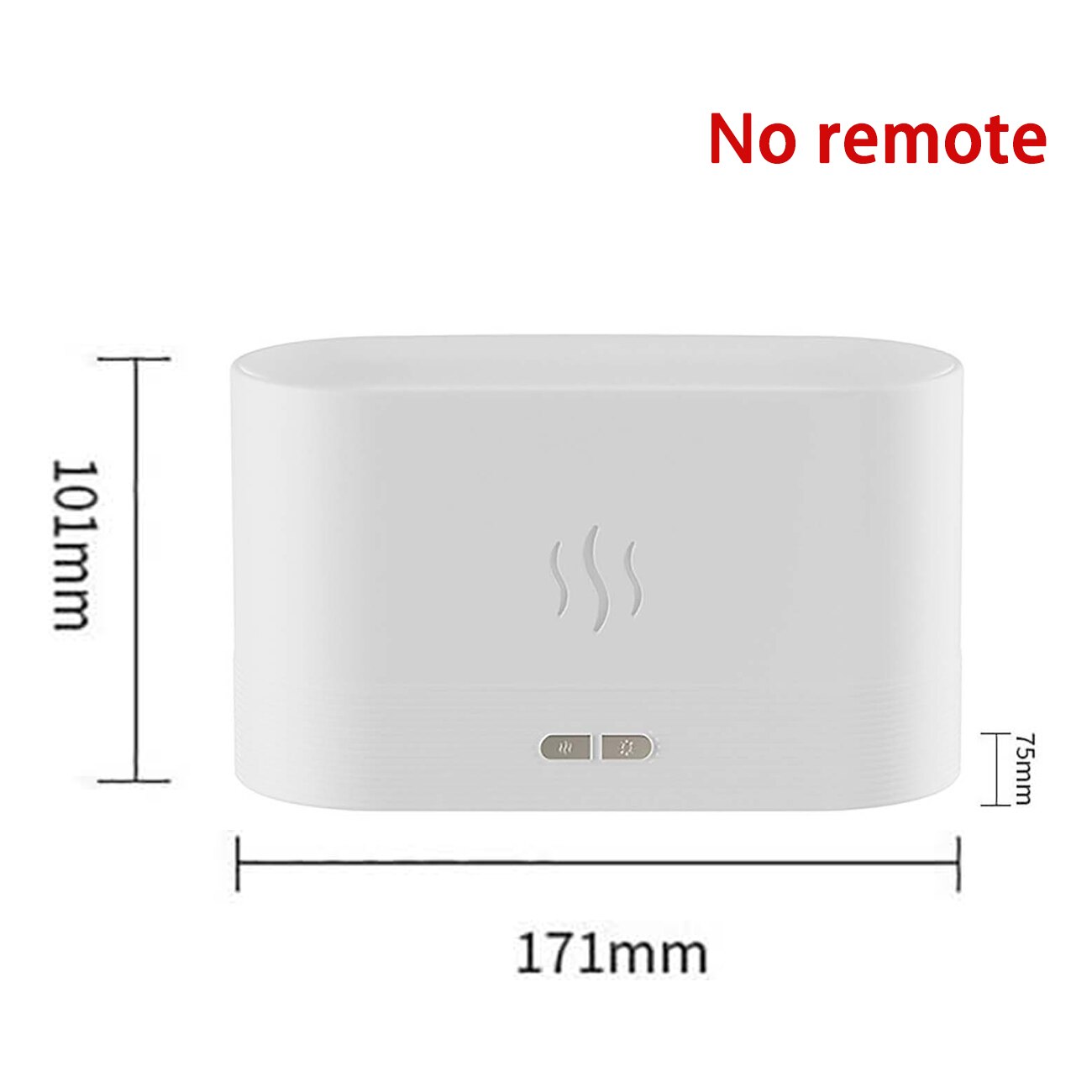 200ML Flame Air Humidifier USB Remote Control Aromatherapy Humificador Diffuser Three-speed Timing Humidifier Home Decor: White no remote