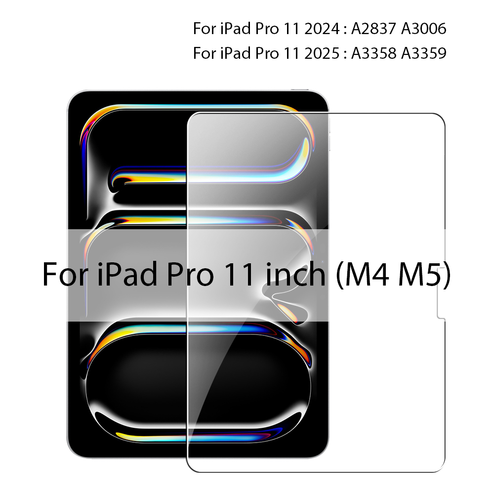 Vidrio templado para iPad 10. a 9 a generación A16 Pro 12,9 11 13 2025 Protector de pantalla para ipad Air 4 5 Mini 6 7 7 a 8 a 10,2 película