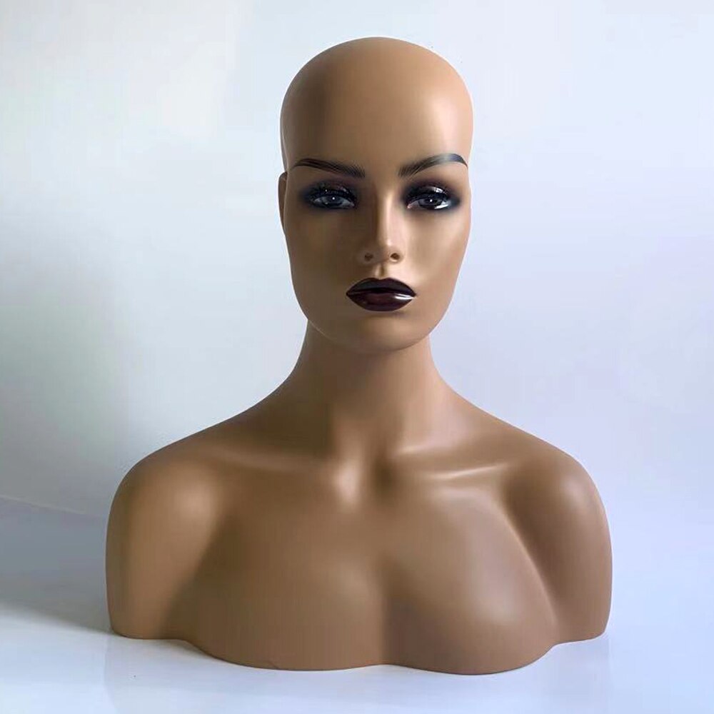 Vier Stijl Vrouwelijke Realistische Mannequin Hoofd Glasvezel Display Sieraden Pruik Hoed Bril Vrouwen Buste Mold Stand Torson Hoofd: NO.42